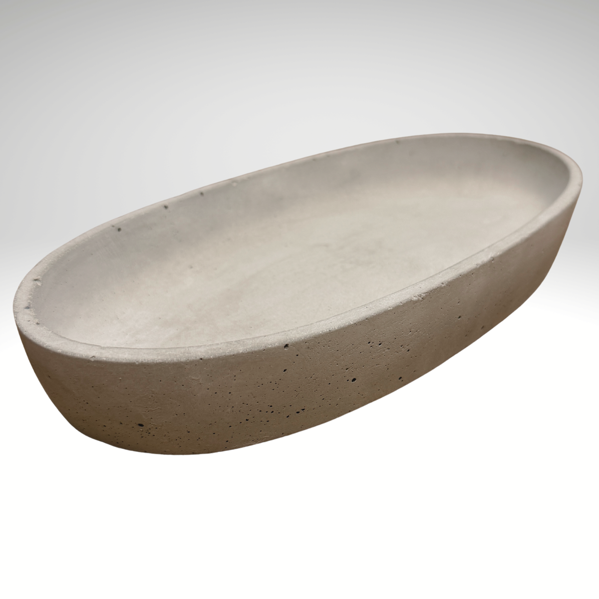 Handgemachte Betonschale "Oval" (29 cm) – handmade von DochtFreunde (Bild 8)