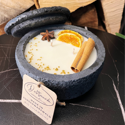 Handgemachte vegane Duftkerze von DochtFreunde aus dem Südschwarzwald