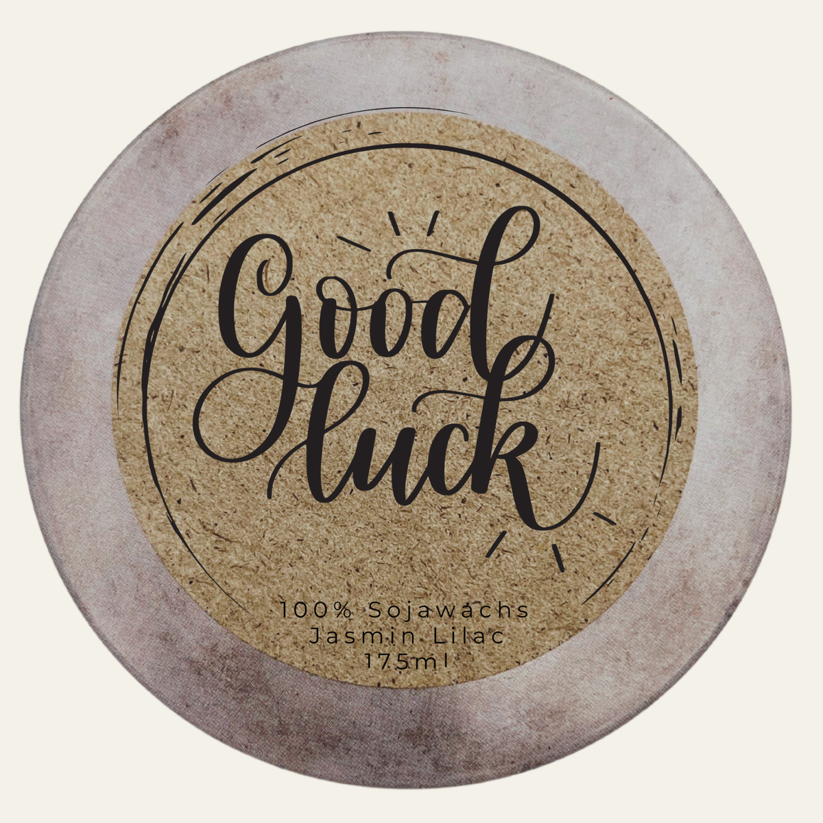 Handgemachte Duftkerze „Good Luck“ – handmade von DochtFreunde (Bild 4)