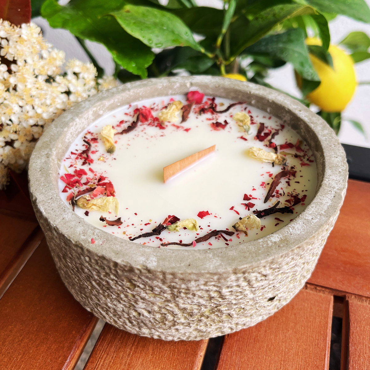 Outdoor Citronella-Betonkerzenset  „Grey - Mugge Schreck“ – handmade von DochtFreunde (Bild 3)