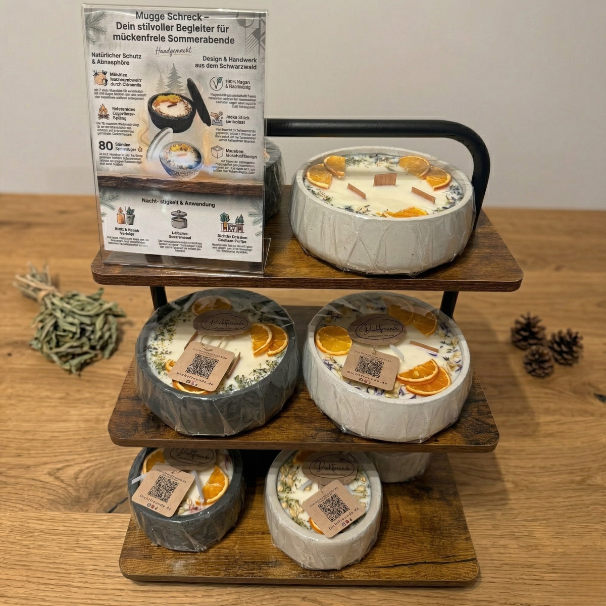 Handgemachte vegane Duftkerze von DochtFreunde aus dem Südschwarzwald