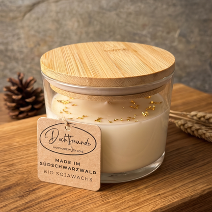 Premium Winter-Duftkerze im Glas – handmade von DochtFreunde (Bild 2)