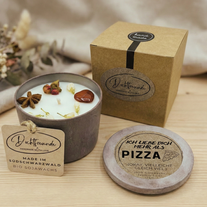 Personalisierbar Ich Liebe dich mehr als Pizza lustiges Geschenk Valentinstag