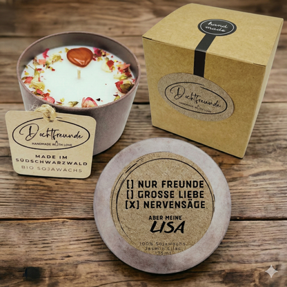 DochtFreunde Personalisierte Duftkerze mit Namen und Datum – handmade von DochtFreunde (Bild 8)